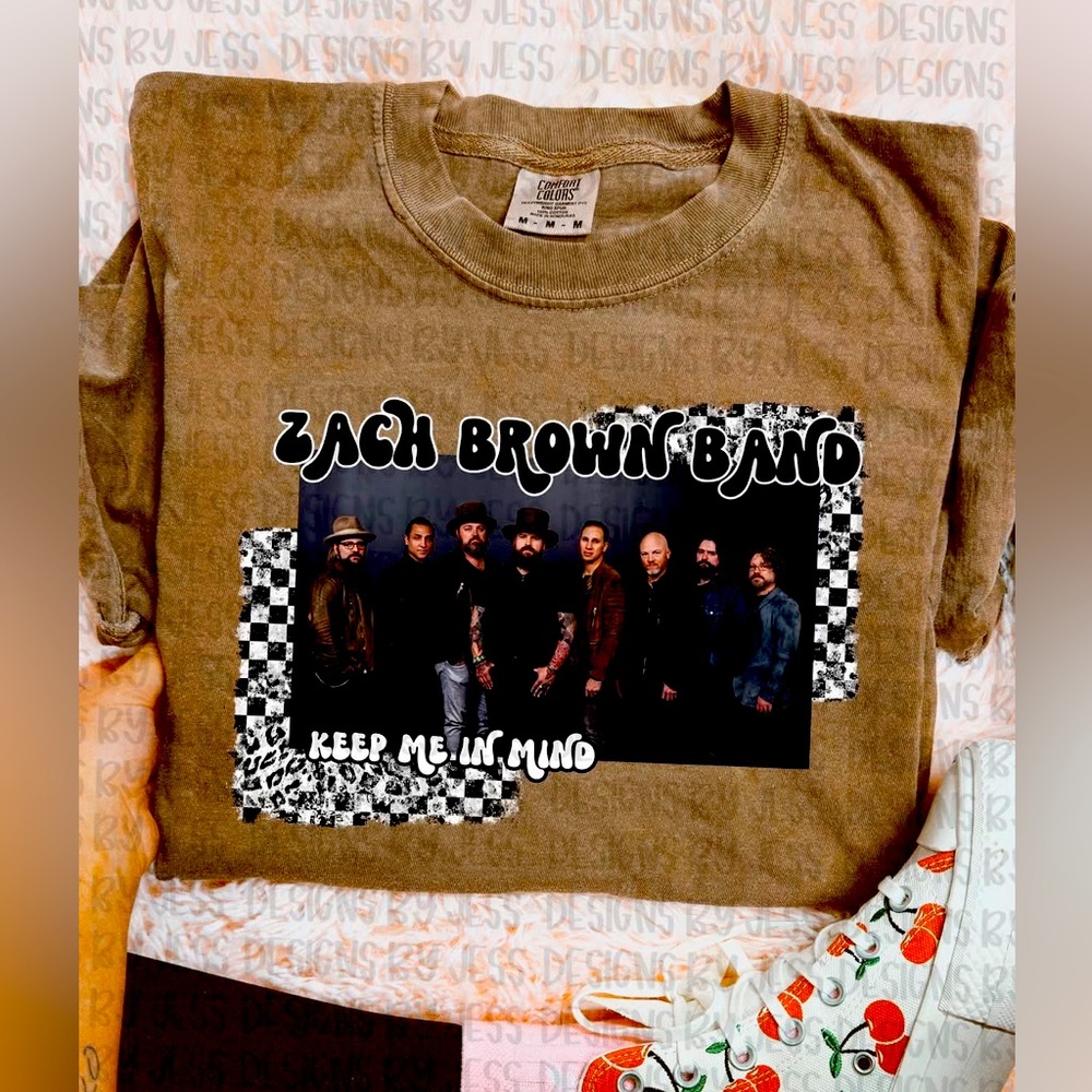 Zach Brown Band Comfort Colors Graphic T-Shirt Small-2X